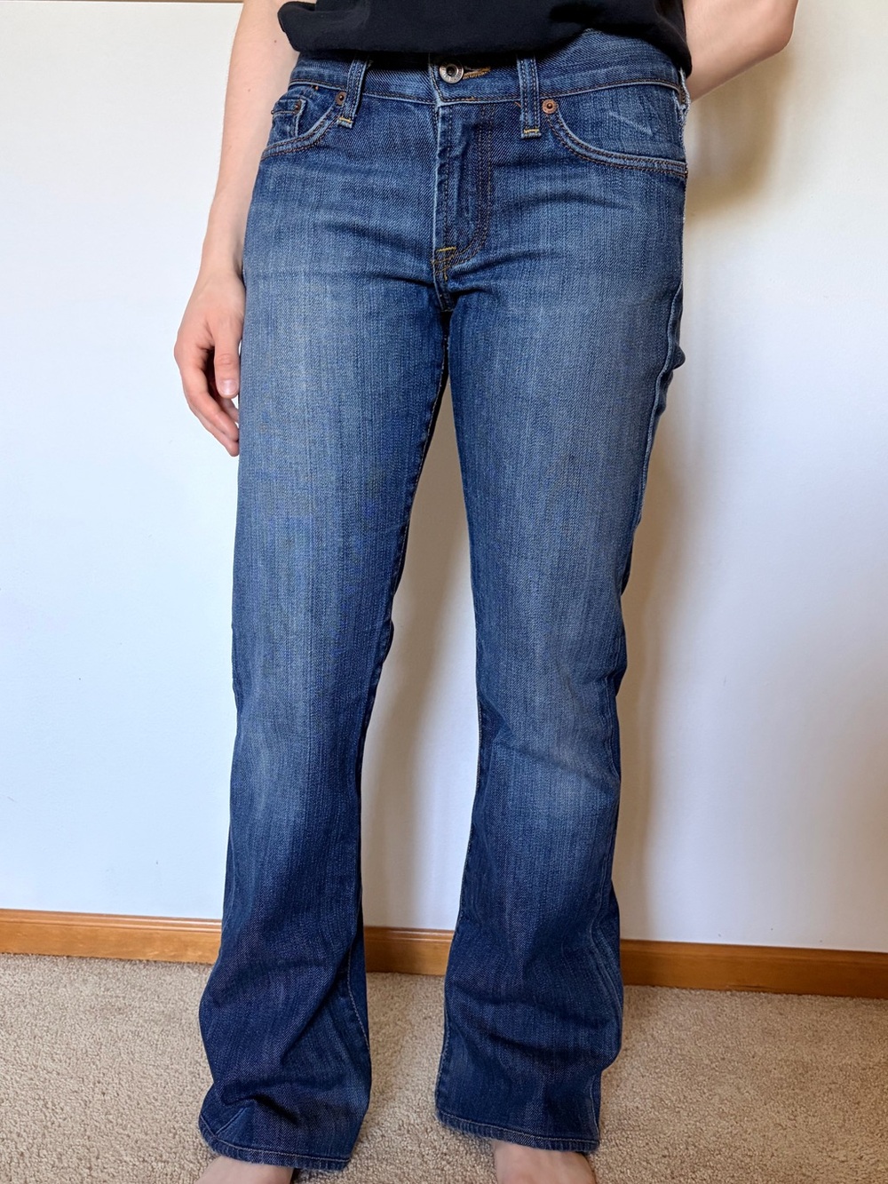 Lucky Brand Women's Boot Cut Jeans in Medium Blue Wash